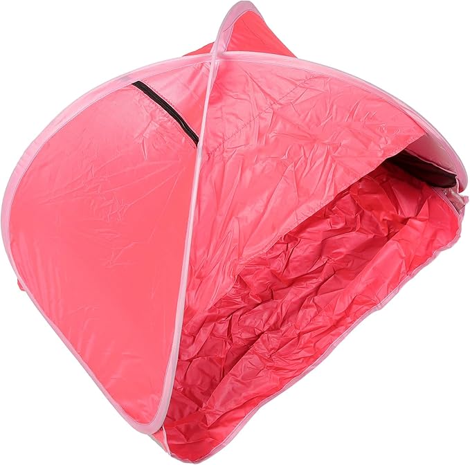 Instant Pop-Up Beach Tent Portable Sunshade Shelter Foldable Camping Hiking Tent with UV Protection Large Red for Travel and Picnic Outdoors