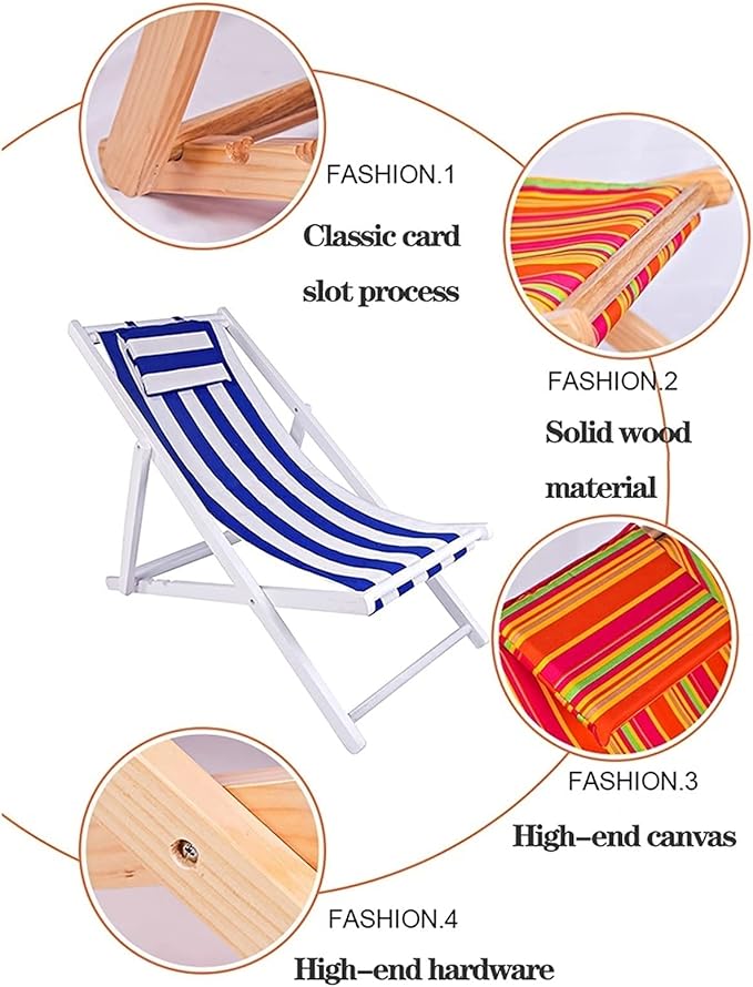 Camping Beach Portable Chairs for AdultsPortable Recliners Poolside Outdoor Yard BeachLightweight Collapsible Portable ChairPerfect for CampHikingRockingPicnic