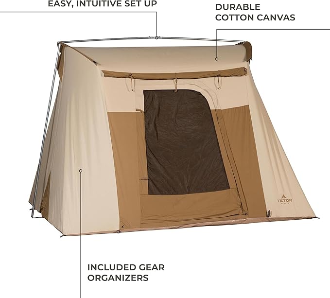Teton Sports Canvas Tents Tent for Family Camping in All Seasons The Right Shelter for Your Base Camp Waterproof