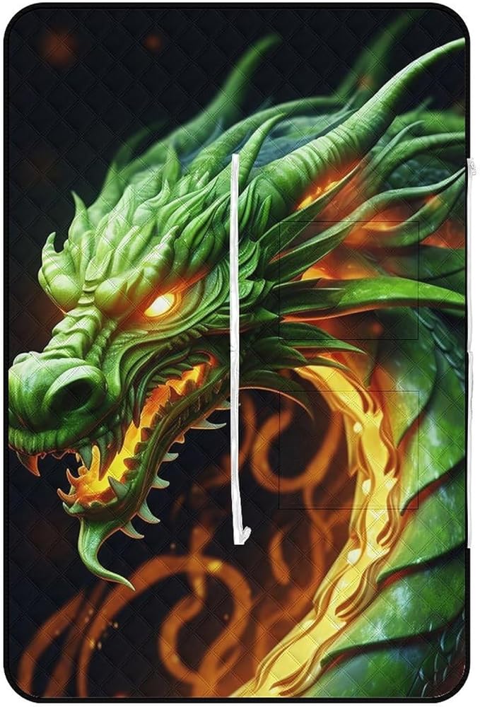 Zipper Chinese Dragon Style Picnic Mat Suitable for Travel Camping Park Or Home Use