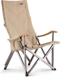 ICECO High Back Camping Chairs for Adults Heavy Duty Folding Chair for Outside Portable Outdoor Chairs with Storage Bag Hold Up 600 LBS Backpack Camping Chair 10 Years Warranty (Non-Adjustable)