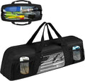 Grill Tool Storage Bag Outdoor BBQ Utensil Holder for Barbecue Tool up to 20 Large Grill Utensil Storage Caddy with Pockets BBQ Accessories Case Container for Camping Bag Only Black
