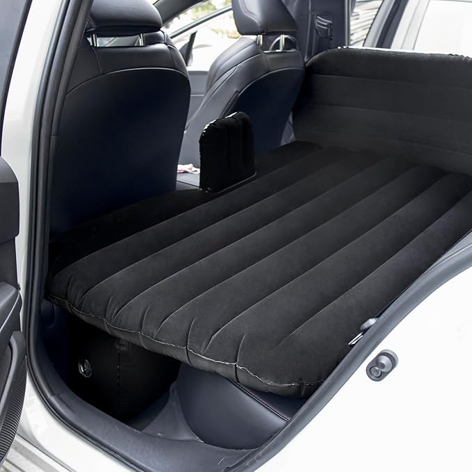 Car Air Mattress Back Seat Car Camping Bed SUV Inflatable Bed with Pump and Pillows