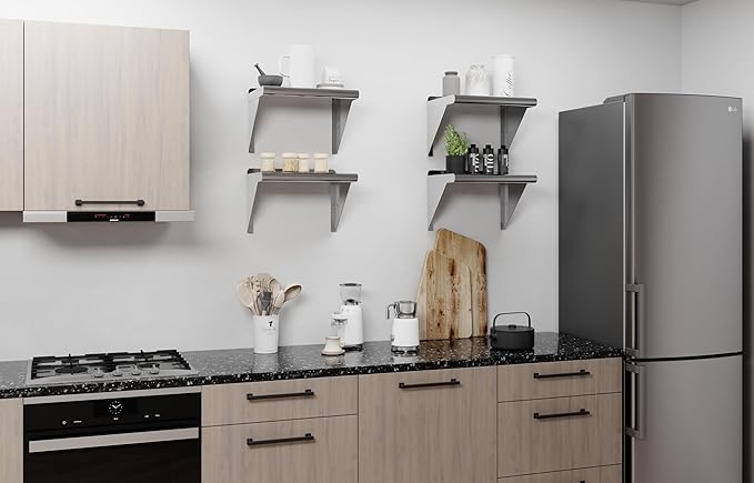 AmGood 12 X 16 Stainless Steel Wall Shelf | Metal Shelving | Garage Laundry Storage Utility Room | Restaurant Commercial Kitchen | NSF
