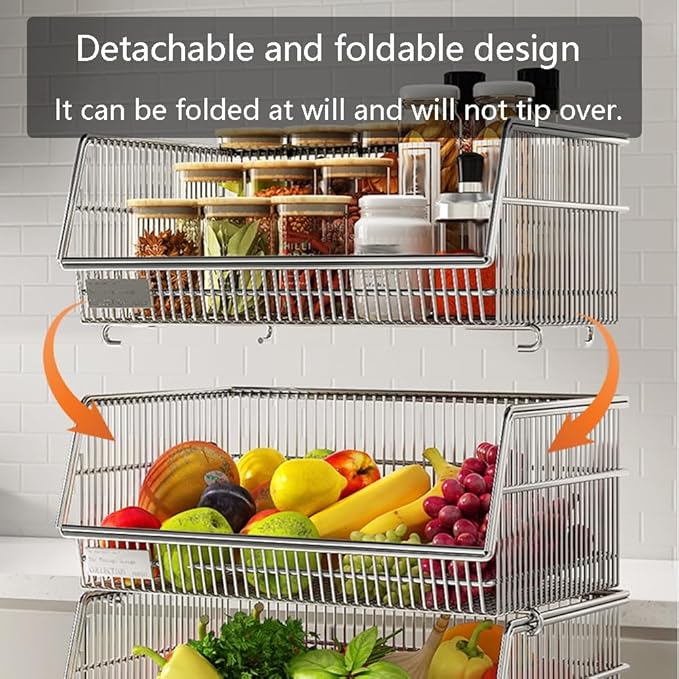 zktoermn Metal Basket Organizer Open Storage Shelves with Wheels Space-Saving Store Organization Shelf for Grocery Stores Supermarkets Bakery(50x29x90cm)