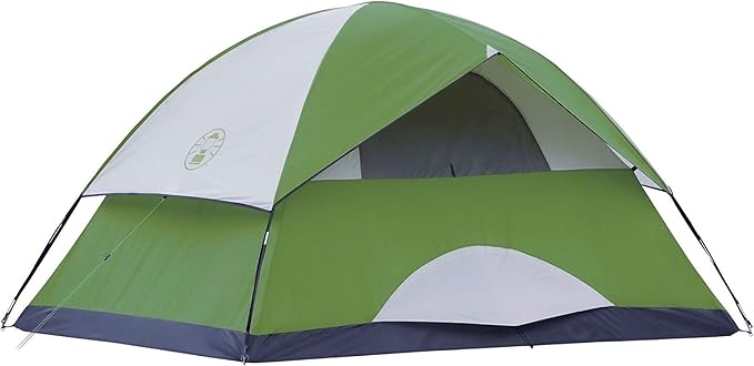 Coleman Sundome Camping Tent with Rainfly 2/3/4/6 Person Tent Sets Up in 10 Mins Weatherproof Shelter for Camping Festivals Backyard Sleepovers &amp More