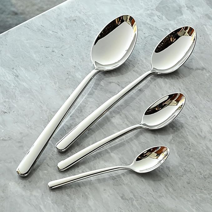 Utensil Sets for 4 Stainless Steel Silverware Set Luxury Cutlery Sets for Camping Afternoon tea Hotel Dishwasher Safe