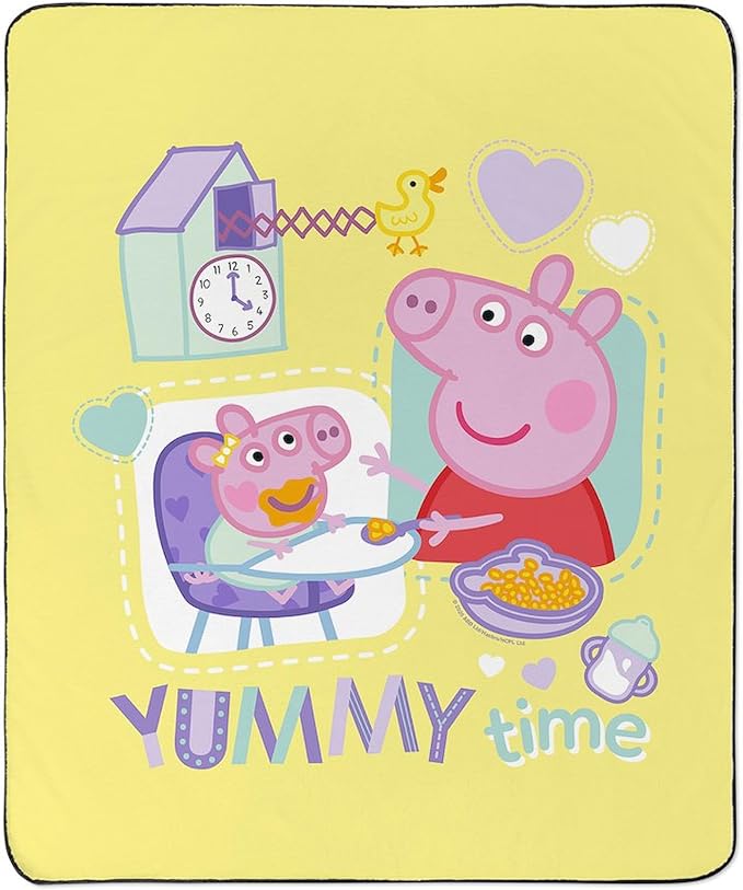 CafePress Peppa Pig: Yummy Time 50 x 60 Water-Resistant Outdoor Blanket