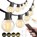 addlon 200FT Outdoor String Lights G40 with Remote Control Dimmable Patio Globe LED Lights Waterproof Shatterproof Hanging Outside Lighting for Backyard Garden Deck Balcony Porch Café Bristo