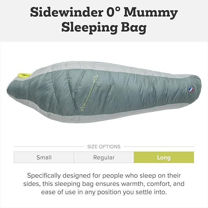 Big Agnes Womens Sidewinder SL 650 DownTek Sleeping Bag