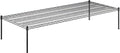 30 x 72 x 14 Black Epoxy Wire Storage Shelf Dunnage Rack Commercial 1 Tier Small Shelf