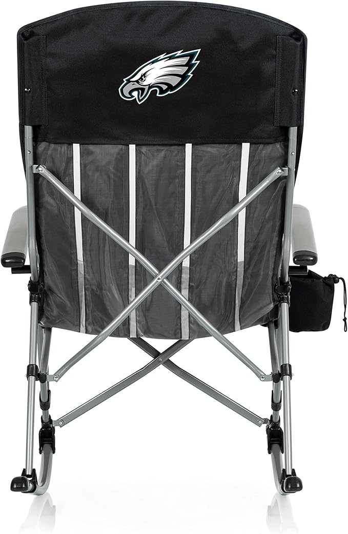 Picnic TIME NFL Unisex-Adult NFL Outdoor Rocking Camp Chair XL Heavy Duty Camping Chair for Adults