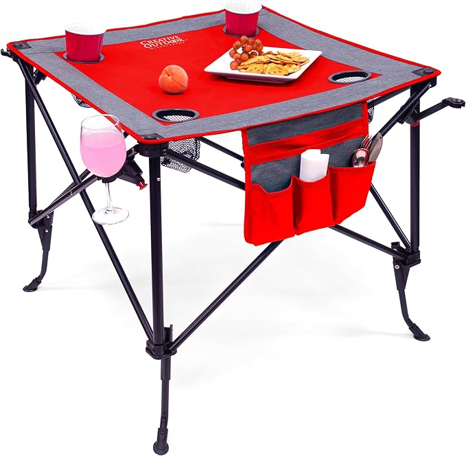Creative Outdoor Folding Wine Table | Portable | Camping Beach Picnic &amp Patio