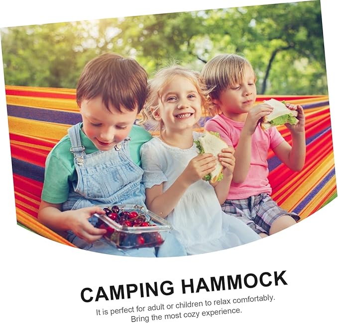 150kg Canvas Rollover Hammock Straps Bug Net Capacity for Park Courtyard for Camping Relaxation