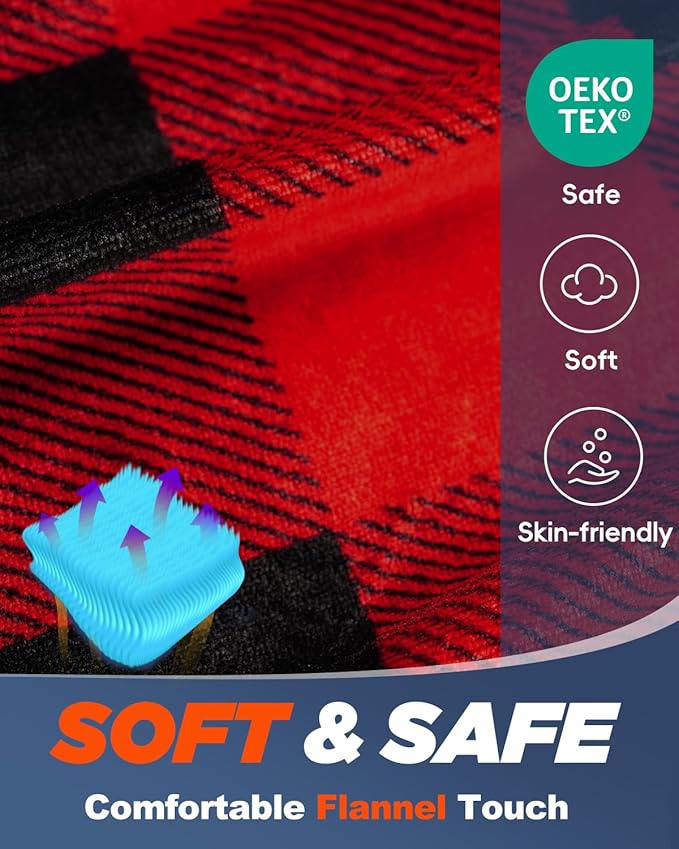 MEREZA Flannel Sleeping Bag for Adults Mens with Pillow XL Cold Weather Sleeping Bag for 30 Degree 4 Season Camping Large Big and Tall Sleeping Bags with Compression Sack