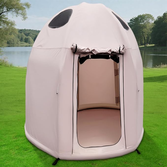 Inflatable Dome Igloo Bubble Camping Tent Waterproof Outdoor Portable House with Double Layered Mesh Doors