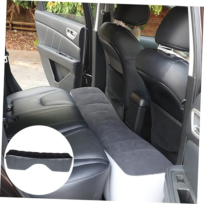 Kisangel Car Inflatable Mattress Air Bed for Travel and Camping Lightweight Portable Rear Seat Air Couch Compatible with Suvs and Cars Durable Easy to Clean Inflatable Sleeping Random Color
