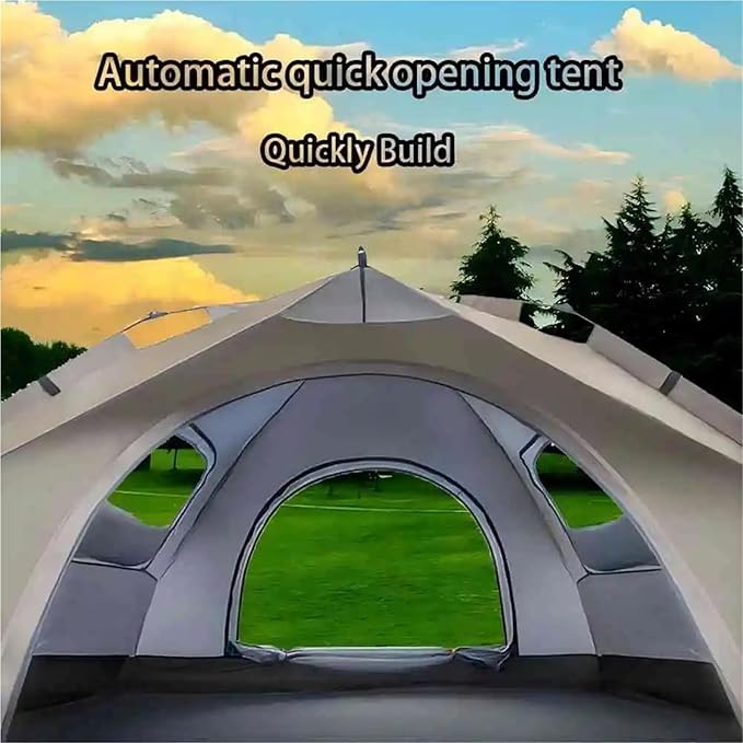 4-Person Waterproof Camping Tent – Sunshade Outdoor Shelter for Self-Driving Travel &amp Mountaineering