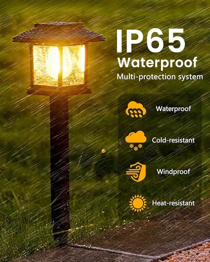 Albelt Solar Pathyway Lights Outdoor 8 Pack Waterproof Solar Garden Lights with Auto On/Off Landscape Lighting for Garden Yard Pathway Patio Driveway Decor