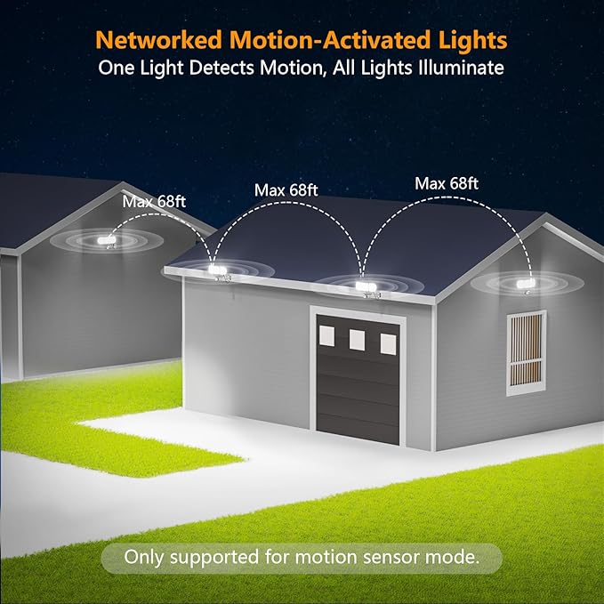 Onforu 130W LED Motion Sensor Outdoor Lights Plug in Dusk to Dawn Outdoor Lighting 13000LM Motion Detector Outside Flood Light with Remote 6500K IP65 Waterproof Security Light(Black)