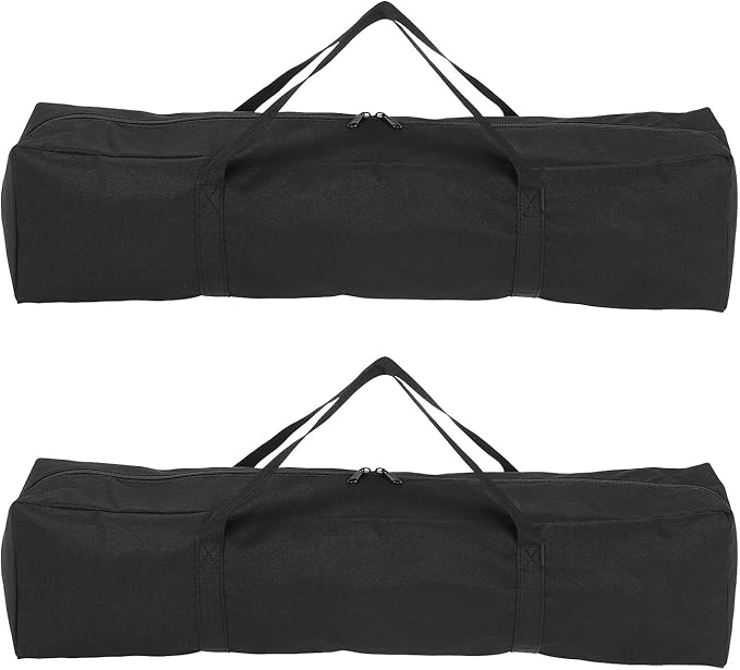 HARFINGTON 2pcs Camping Chair Replacement Bag 27.6 x 7.9 Folding Chair Carry Bag Oxford Cloth Storage Tent Bag with Handle Strap for Travel Outdoor Camping Sports Black