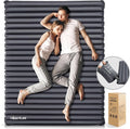Hikenture Double Sleeping Pad for Camping 4 Extra-Thick Camping Mattress 2 Person Inflatable &amp Ultralight Sleeping Mat for Backpacking Hiking (1008-D2)