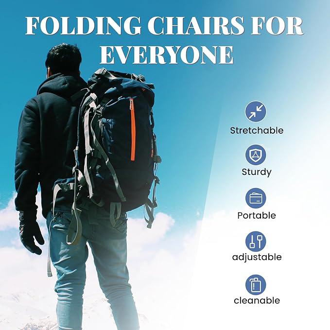 2 Pack Upgraded Folding Stool 19.7 Collapsible Stool Height Max Weight 1000lbs Portable Telescoping Seat with Cushion and Storage BagRetractable Folding Chair for Camping Hiking Outdoor BBQ-Black