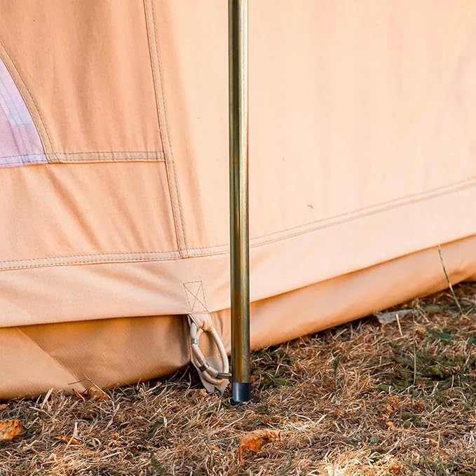 DANCHEL OUTDOOR Short Guy Poles for Canvas Bell Tent Camping Windproof Galvanize Steel Durable Yurt Tent Unadjustable Pole Glamping Gear Accessories80cm/31.5''