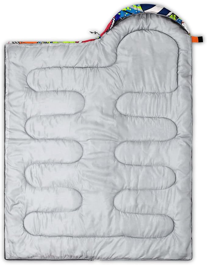 Kids Sleeping Bag for Boys GirlsCute Puppy Print-Lightweight Warm Portable Outdoor Indoor-Waterproof Cold Weather Resistant Sleeping Bag for Camping Hiking