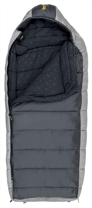 Browning McKinley 0° Sleeping Bag - Oversize Insulated Hooded Rectangle Made with Ripstop Outer and Brushed Polyester Liner with Compression Stuff Sack
