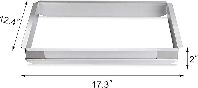 New Star Foodservice 42580 Aluminum Sheet Bun Pan Extender 13 x 18 inch (Half Size)