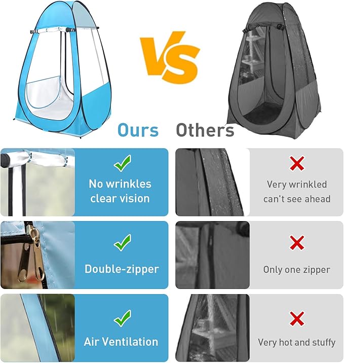 Pop Up Tent Clear Outdoor Tents Sports Fishing Rainproof and Windproof Beach Camping Lightweight and Sturdy Easy Set Up UPF 50+ Portable Folding 39 x 64
