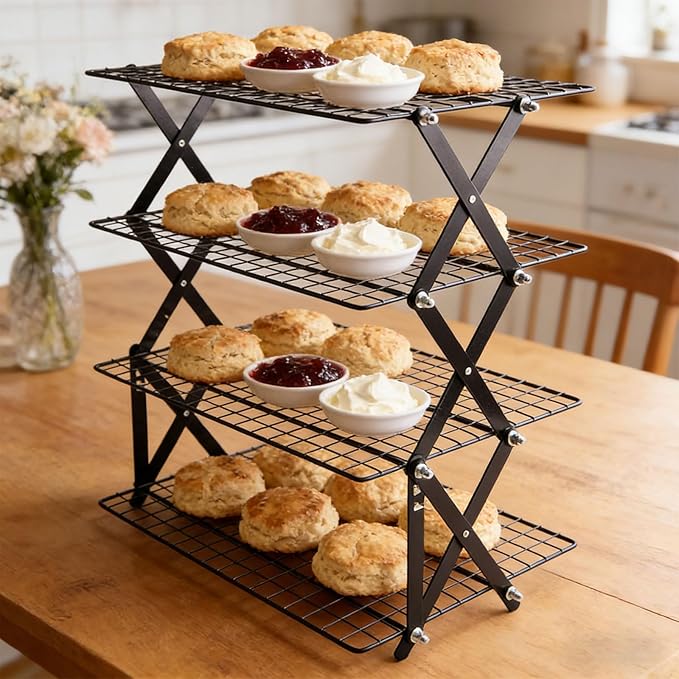 Strong Refrigerating Rack for Professional Kitchens Pliable Collapsing Compact Not Stick Face Modifiable Height Space Saving