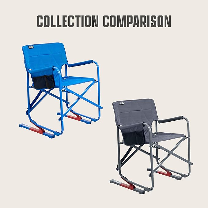 Coleman Pro Rocker Chair Easy &amp Fast Folding Up to 250lb Capacity Great for Camping Easily Portable Mussel