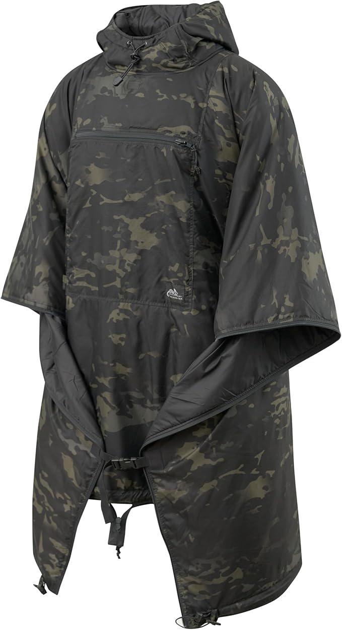 Helikon-Tex Swagman Roll Military Poncho - Multi-purpose Poncho &amp Emergency Poncho - Survival Gear - Woobie Blanket &amp Jacket