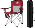 Elevon Camping Chair Portable Folding Outdoor Chair with Arms Cup Holder and Carry Bag