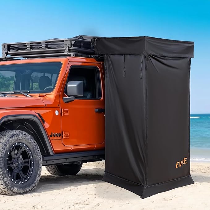 Shower Awning Tent for roof Rack Portable Privacy Sun Shelter for Overland Vehicle Car Camping Bathroom Changing Room for Outdoor Rain