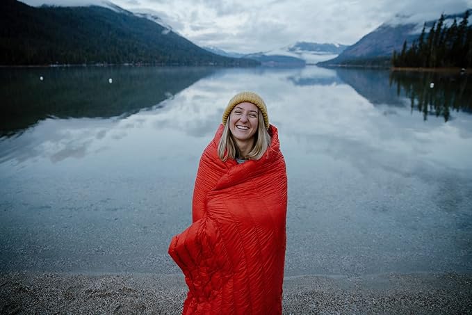 KAMMOK Firebelly 30°F - Down Trail Quilt Water Resistant Durable Compact and Packable Indoor/Outdoor Camp Blanket (88 in × 54 in)