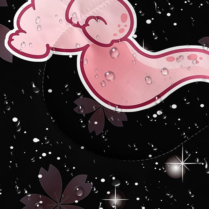 QOOMO Axolotl Cute Camping Sleeping Bags3 Season Warm &amp Cool WeatherLightweightWaterproof Sleeping Bags for Adults &amp KidsTravelingand Outdoors