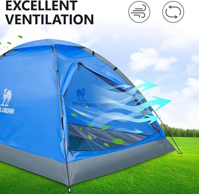 CAMEL CROWN Tents for Camping 2/3/4/5 Person Camping Dome Tent WaterproofSpacious Lightweight Portable Backpacking Tent for Outdoor Camping/Hiking