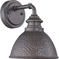 Progress Lighting Englewood Collection 1-Light Farmhouse Outdoor Small Wall Lantern Light Antique Pewter