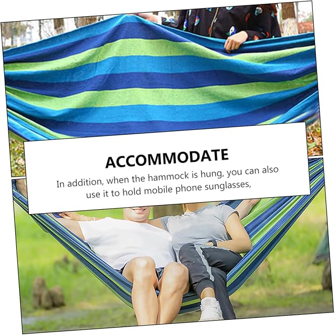 Wide and Thick Canvas Hammock Portable Swing Outdoor Travel Camping Hiking