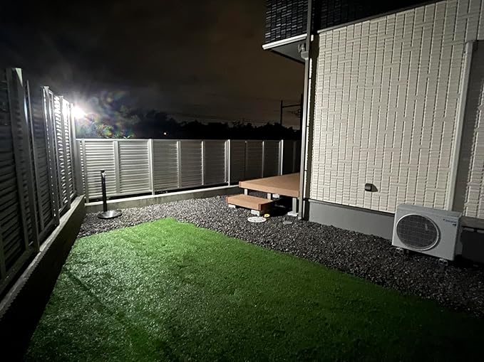 intelamp Solar Outdoor Lights6000mAh Motion Sensor with Dual SensorsWaterproof Solar Flood Lights 270°Wide Angle for Outside with 3 Modes