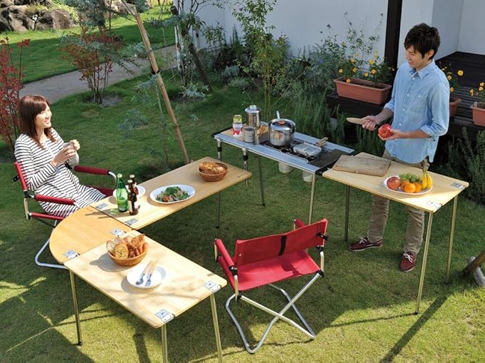 Snow Peak IGT Bamboo Table Regular CK-116TR Designed in Japan Made of Laminated Bamboo for Iron Grill Table Kitchen Lifetime Product Guarantee
