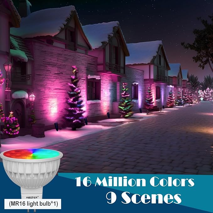 RGB Low Voltage Landscape Lights LED Outdoor Landscape Lighting with Ground StakeColor Changing 12V Outdoor Spot LightsWaterproof Up Lights for Garden Yard