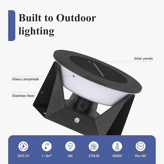 IP54 Solar Lanterns Outdoor Waterproof 7.09 Smart Corner Floor Lamp Modern 3000K Dimmable Outdoor Solar Lanterns LED Warm Light Floor Lamp Remote Control Outside Flooring Lights for Patio