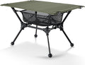 ONETIGRIS Dipper Camping Table Lightweight Portable Folding Table with Mesh Storage Net High/Low Options Ideal for Camping Hiking Tailgating Beach Picnic Travel Backyard