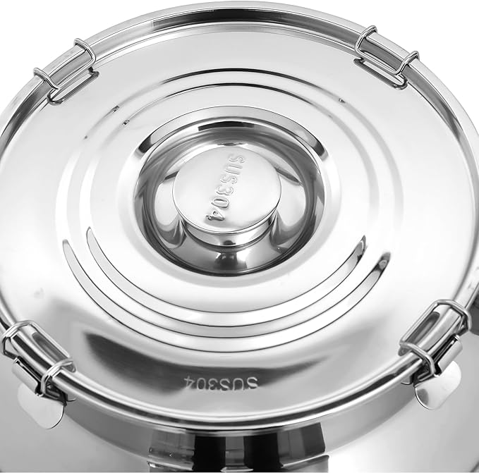 Stainless Steel Milk Can 88L/23.3Gal Storage Bucket Airtight Canister with Lid Wine Oil Beverage Storage Container for Kitchen Restaurant Party W15.8*H29.1in