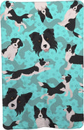 Caroline's Treasures MLM1025TBLT Border Collie Soft Travel Blanket with Bag Airplane Blanket Indoor Outdoor Camping Blanket for Traveling Picnics Beach Trips Concerts