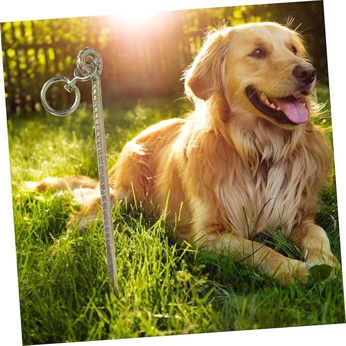 1pc Cattle Fixing Rod Stake for Livestock Tie-Out Easy Install Ground Nail for Dogs Large for Camping and Outdoor Use